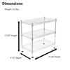 Internet's Best 3-tier Mini Wire Utility Shelving - Silver : Target