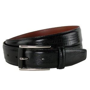 CrookhornDavis Men's Django Turin Tejus Lizard Print Dress Belt - 1 of 4