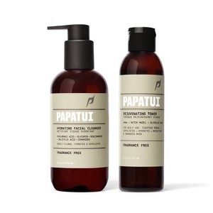 Papatui Men's Unscented 8 fl oz Face Cleanser + 6 fl oz Face Toner - 1 of 4