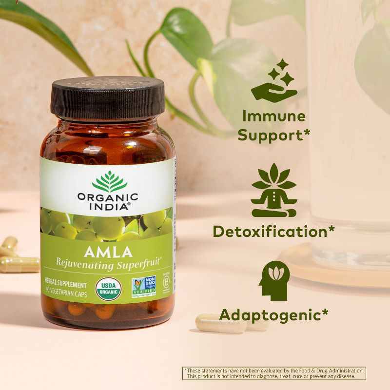 ORGANIC INDIA Amla Herbal Vitamin Supplement, 3 of 8