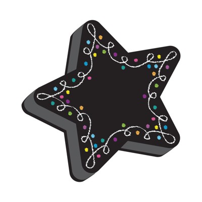 Ashley Productions Magnetic Whiteboard Eraser, Star Chalk (Pack of 6)