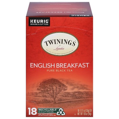 Twinings Black Tea English Breakfast - Case of 3 - 18 pods