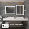 Maxax Modern Space Aluminum Framed Led Lighted Dimmable Anti-Fog Tempered Glass Bathroom / Vanity Mirror - 2 of 4