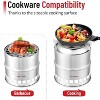 GasOne Wood Burning Camping Stove - Stainless Steel Portable Stove with Grill Grid for Picnic, BBQ, Camp, Hiking - 2 of 4