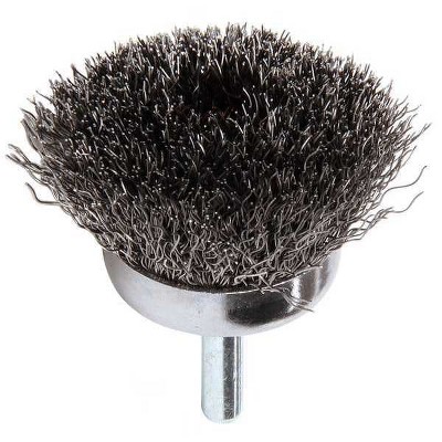 Weiler  Crimped Wire Cup Brush,Stem,1-3/4 In. 90116