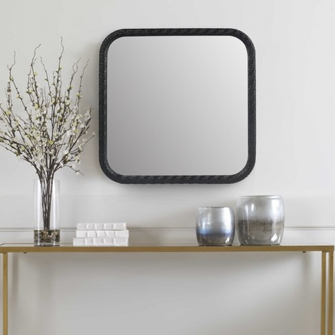 Americanflat Framed Round Mirror - Circle Mirror for Bathroom, Bedroom,  Entryway, Living Room - Large Black Circle Mirror for Wall Décor