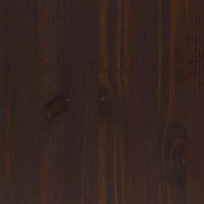 Sunnydaze Dark Brown Solid Pine Sideboard Cabinet with Adjustable Shelf