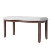 Sapphtopaz Modern Ottoman Shoe Bench Vanity Stool with Metal Legs Footstool Entryway Bench for Living Room, Bedroom, Fitting room - 3 of 4