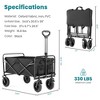 SKRAN Capacity Foldable Portable Wagons Carts with All-Terrain Wheels & Drink Holders,Heavy Duty Collapsible for Beach,Picnics(Wagon Only) - 3 of 4