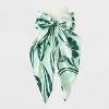 Floral Double Bow Hair Barrette - A New Day™ Aqua Green - 2 of 3