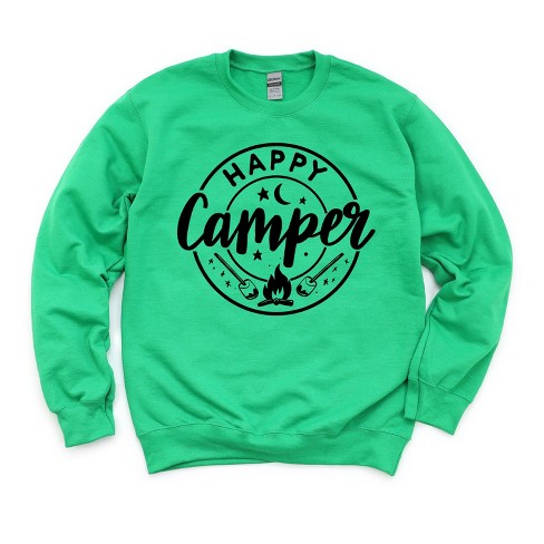 Simply Sage Market Women's Gildan Graphic Sweatshirt Happy Camper  Marshmallows - S - Grass