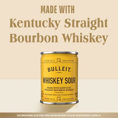 Bulleit Bourbon Sour Whiskey - 4pk/100ml Cans