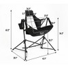 PAGED Outdoor Camping Chair,Adjustable Folding Portable Rocking Chair with Carry Bag for Outdoor Travel Lawn Backyard - 3 of 4