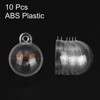Unique Bargains Durable Fillable DIY Craft Transparent Hanging Plastic Balls - 2 of 4