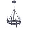 Craftmade Lighting 6 - Light Chandelier in  Flat Black - 3 of 4