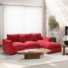 WestinTrends Augusta 99" Modular Chenille L-Shaped Sectional Sofa and Chaise With USB/Type-C Ports and Side Pockets - 2 of 4