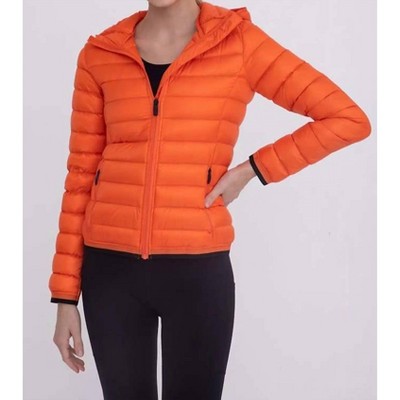 Women's PADDED PUFFER JACKET WITH HOOD - mono b