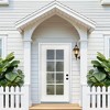 Lirago 8 Lite Low-E Glass Fiberglass Front Doors 36  inch  x 80  inch  Left Hand Inswing with 4 9/16 inch  White Primed Knock Down Jamb - 2 of 4