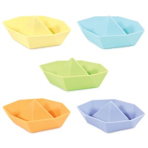 Hudson Baby Silicone Bath Toy 5pk, Boat, One Size - 1 of 1