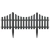 vidaXL Lawn Edgings 17 pcs Anthracite 32.8' PP - 3 of 4