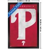 Trends International MLB Philadelphia Phillies - Logo 25 Framed Wall Poster Prints - 3 of 4