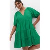Women's Plus Size Kara Dress - green | CITY CHIC - 3 of 4