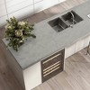 Textured Light Grey Peel and Stick Wallpaper Roll Self-Adhesive Matte Marble Contact Paper Wrap Vinyl (Cover 36 sq. ft.) - 3 of 4