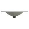 Vynxaria 24"D x 18.3"W x 6.7"H Gloss White Ceramic Bathroom Sink Vanity Top Basin Only - 4 of 4