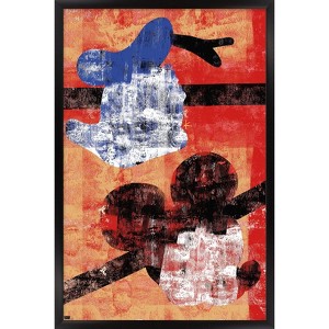 Trends International Disney Mickey Mouse & Donald - Silhouettes Framed Wall Poster Prints - 1 of 4