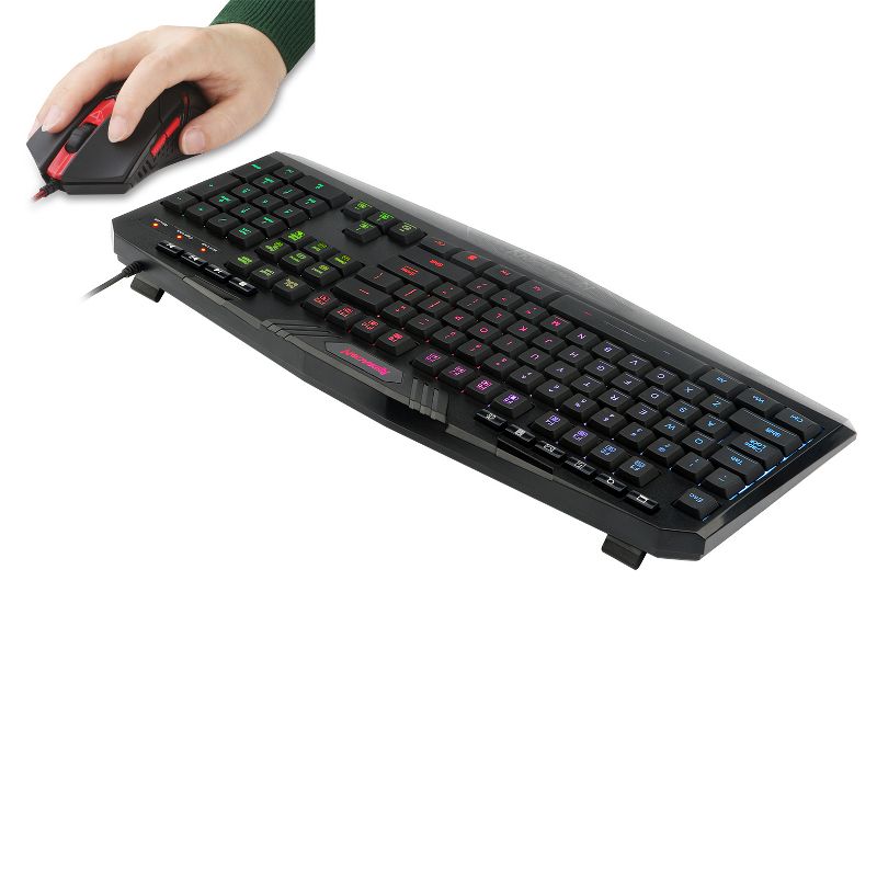 Redragon Gaming Essentials S101-3 Wired Gaming Keyboard and Optical Mouse Bundle with RGB Backlighting, 5 of 8
