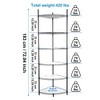 NicBex 6 Tier Corner Wire Storage Shelves,Adjustable Metal Heavy Duty Free Standing Corner Storage Rack for Bathroom,Living Room,Kitchen - 2 of 4