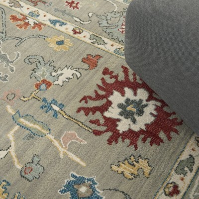 Handmade Contemporary Grey Wool 8' x 10' Persian Garden Area Rug