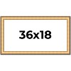 PosterPalooza | Panoramic Traditional Gold Picture Frame - UV Acrylic, Foam Board Backing, Hanging Hardware - 2 of 4