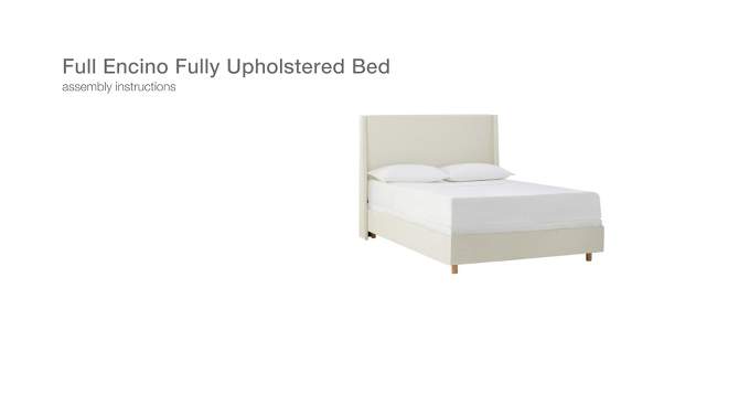 Encino Fully Upholstered Bed - Threshold™ designed with Studio McGee, 2 of 19, play video