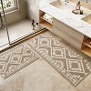 Attop Waffle Bath Mat 24"x36"-Super Absorbent Bath Mats for Bathroom, Machine Washable Non Slip Bathroom Rug with Tassels - 2 of 4
