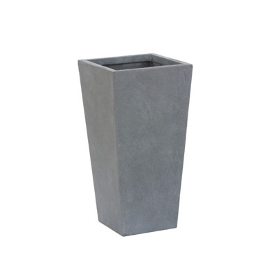 Black Tall Tapered Magnesium Oxide Planter