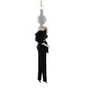 Italian Ornaments 7.0 Inch Emmylou In Black Pants Diva Shopper Style 5Th Avenue Tree Ornaments - 3 of 3
