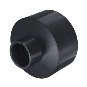 Unique Bargains Water Line Straight UPVC Reducer Pipe Fitting Reducing Coupling Connector Black - 1 of 4