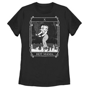 Women's Betty Boop Hot Mama Distressed T-Shirt - 1 of 4