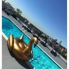 Jasonwell Giant Inflatable Golden Swan Pool Float – Fast Valves Summer Pool Floatie Lounge for Adults, Outdoor Party Raft (XXXL) - 4 of 4