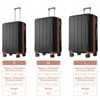 1/3 PCS Expandable ABS Hard Shell Luggage Set with Double Spinner Wheels and TSA Lock - ModernLuxe - 2 of 4