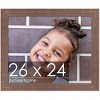 PosterPalooza | Photo Size Shabby Chic Brown Picture Frame - UV Acrylic, Foam Board Backing, Hanging Hardware - 2 of 4