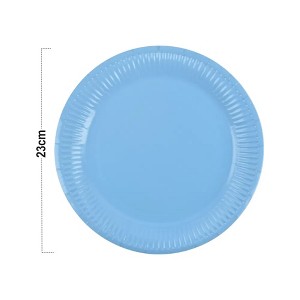 240PCS Light Blue Plastic Plates Set-Heavy Duty Blue Plates for Party, Include 240pcs 9 inch Blue Dessert Plates, forParty - 1 of 4