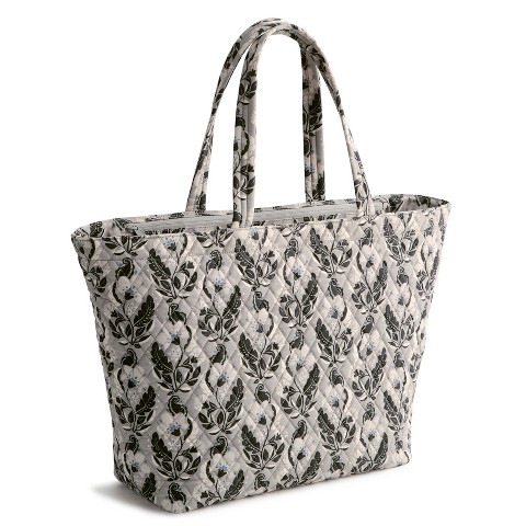 Vera Bradley Women's Outlet Cotton Travel Tote Bag Stamped Irises
