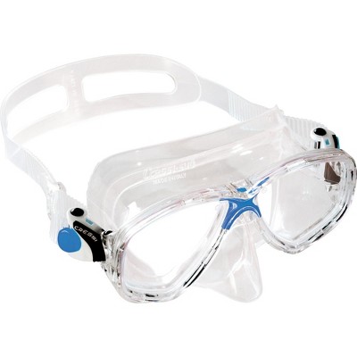 Cressi F-dual Mask And Supernova Dry Snorkel, Clear/blue : Target