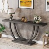 Tribesigns 63 Inches Farmhouse Wood Console Table for Entryway, Narrow Long Foyer Sofa Table with Geometric Legs for Hallway, Entrance, Living Room - 2 of 4