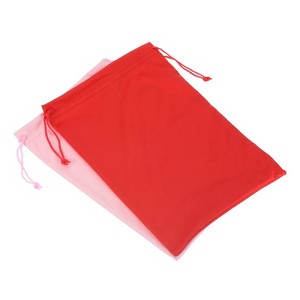 Unique Bargains Microfiber Soft Drawstring Snowboard Skiing Goggle Bags 7.1" x 10.6" 2 Pcs - 1 of 4