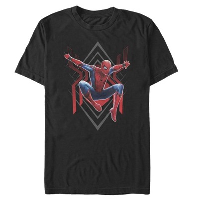 Men's Marvel Spider-man: Far From Home Diamond T-shirt - Black - Large ...