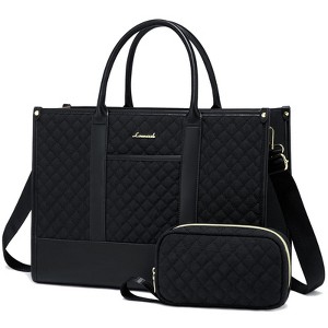Laptop Bags for Women, 17 inch Waterproof Work Tote Bag with Clutch, Professional - 1 of 4