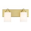 Soledad 2-Light Vanity Light - Minimalist Steel Fixture with Chic Glass Shades - 4 of 4